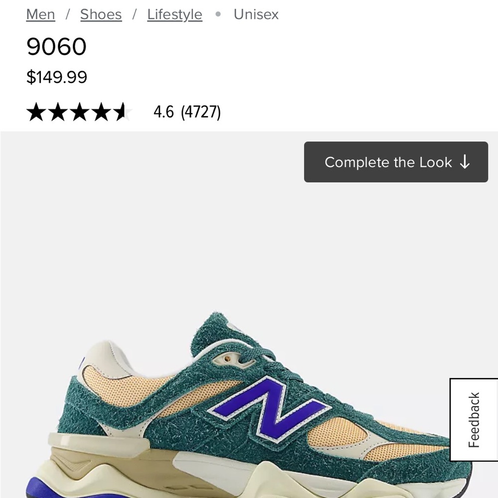 New Balance 9060 Green and Beige Sneakers